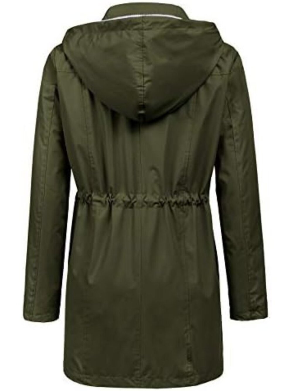 Waterproof Hooded Raincoat for Women | Long Trench Windbreaker Jacket S-XXL - Picture 3 of 5